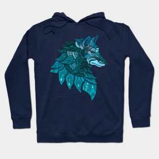 Bohemian Wolf Profile Hoodie